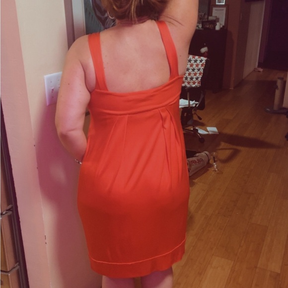 Diane Von Furstenberg Vibrant Orange Lear dress - Picture 4 of 14